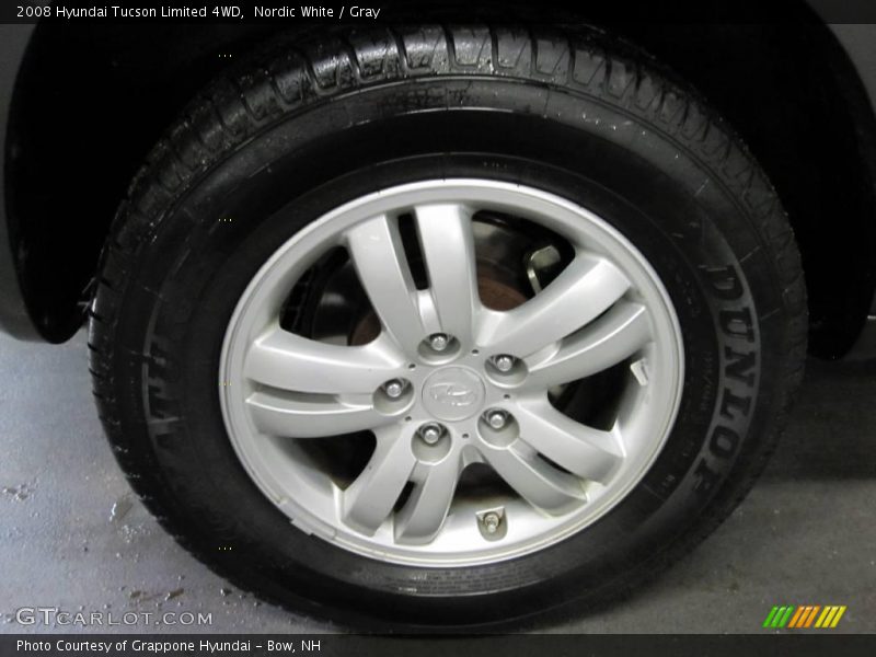 Nordic White / Gray 2008 Hyundai Tucson Limited 4WD