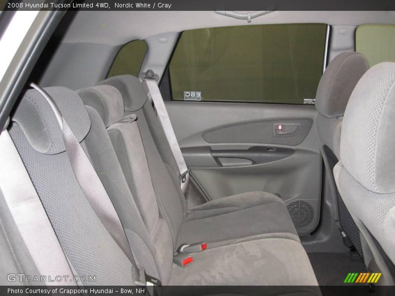Nordic White / Gray 2008 Hyundai Tucson Limited 4WD