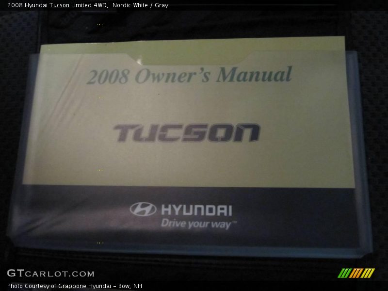 Nordic White / Gray 2008 Hyundai Tucson Limited 4WD