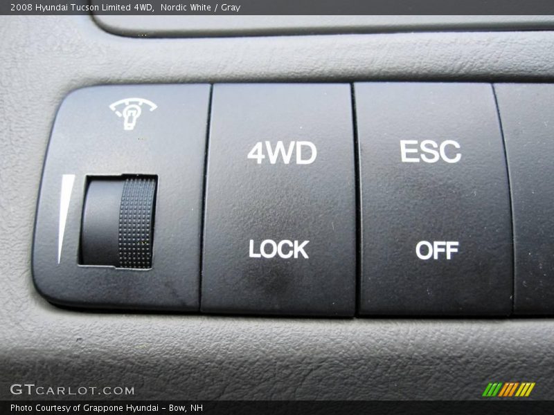 Nordic White / Gray 2008 Hyundai Tucson Limited 4WD