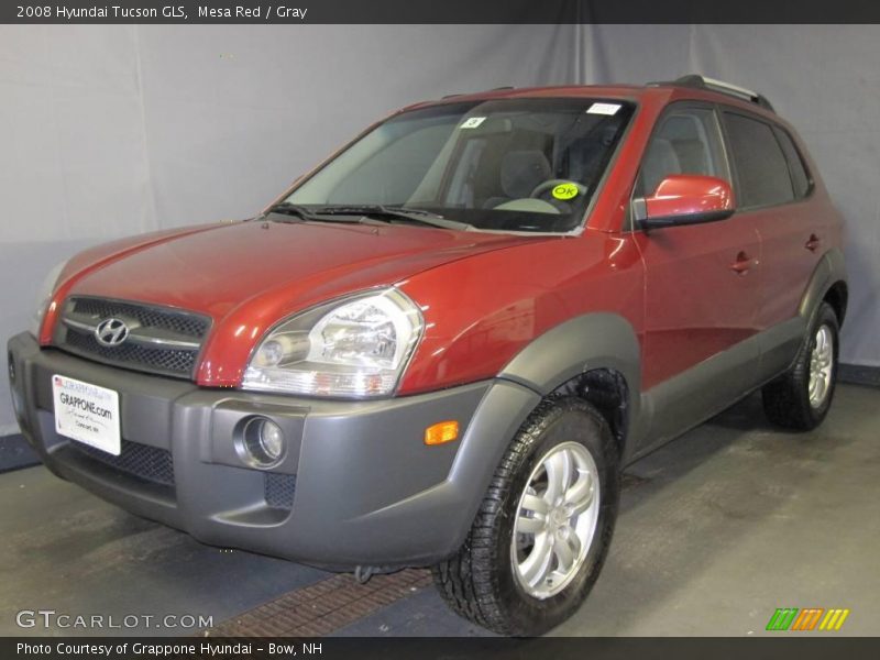 Mesa Red / Gray 2008 Hyundai Tucson GLS