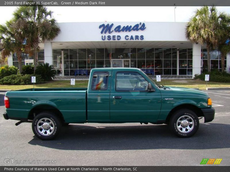 Green / Medium Dark Flint 2005 Ford Ranger XL SuperCab