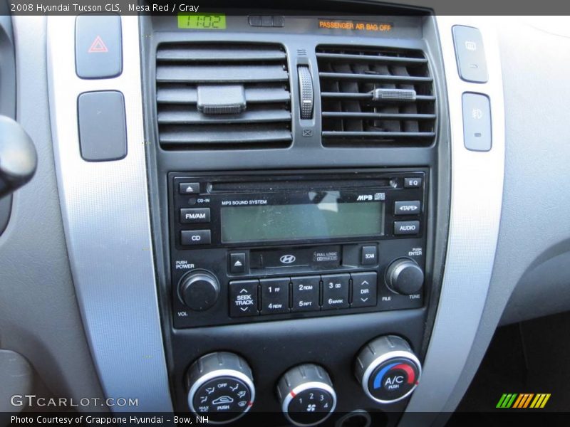 Mesa Red / Gray 2008 Hyundai Tucson GLS