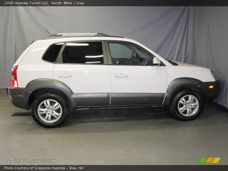 Nordic White / Gray 2008 Hyundai Tucson GLS