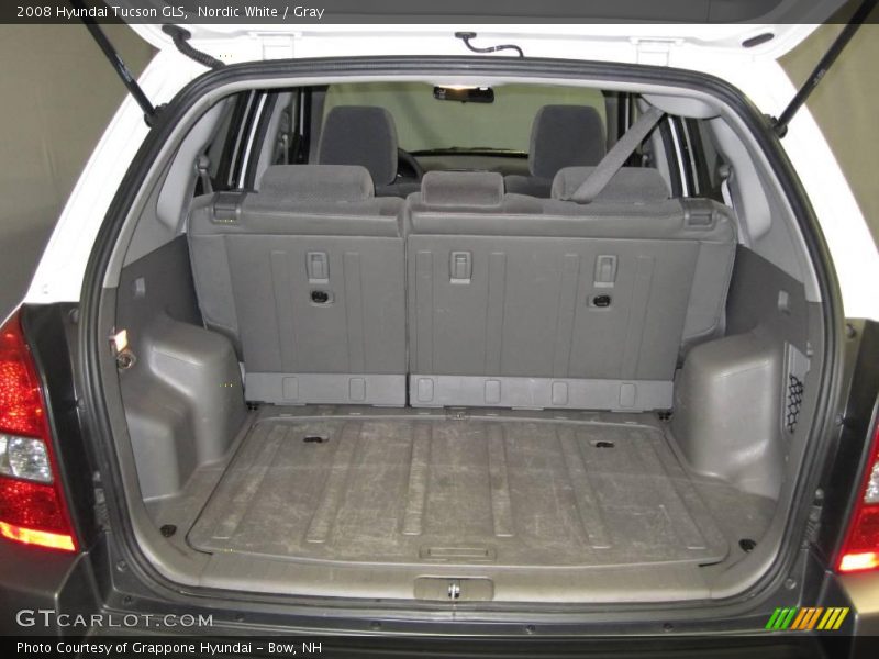 Nordic White / Gray 2008 Hyundai Tucson GLS