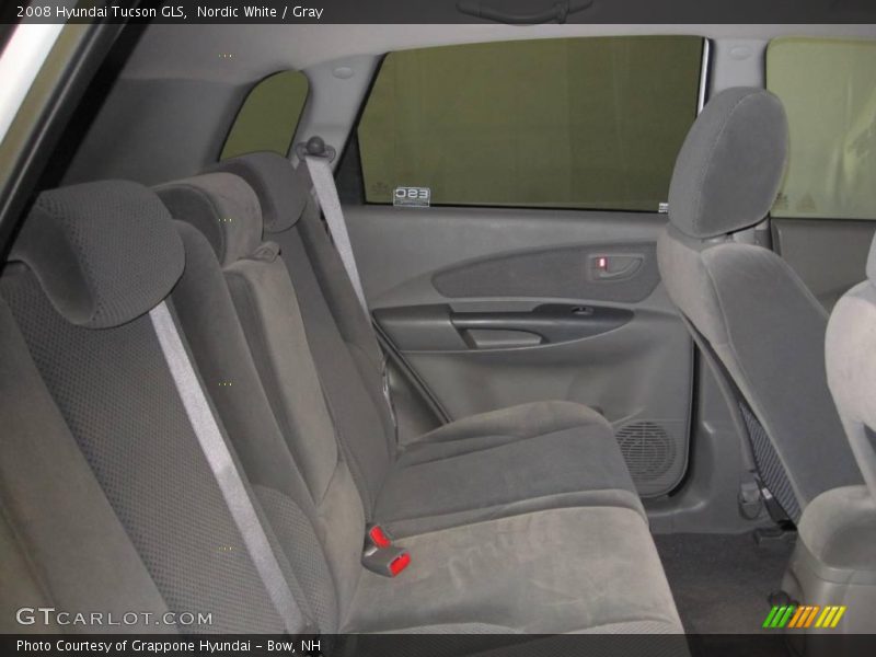 Nordic White / Gray 2008 Hyundai Tucson GLS