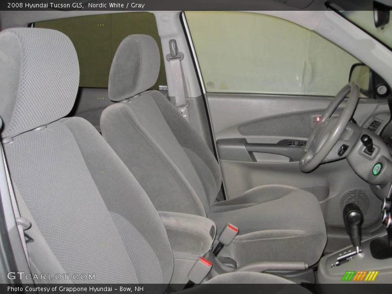 Nordic White / Gray 2008 Hyundai Tucson GLS