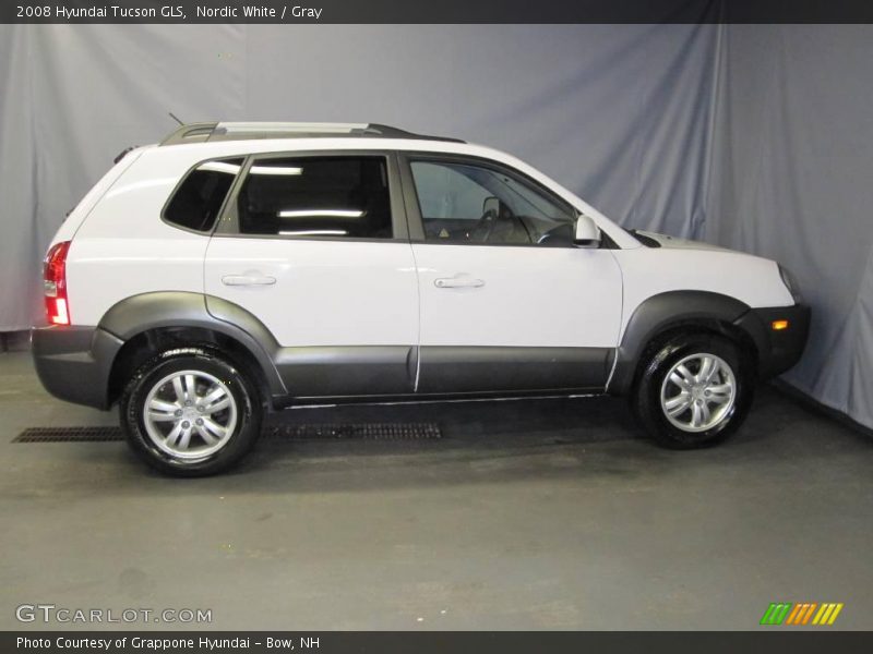 Nordic White / Gray 2008 Hyundai Tucson GLS