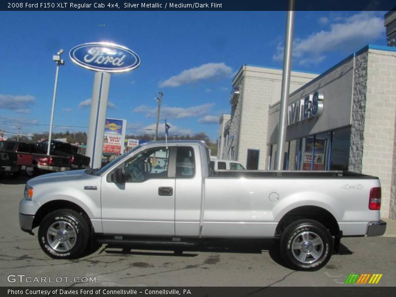 Silver Metallic / Medium/Dark Flint 2008 Ford F150 XLT Regular Cab 4x4