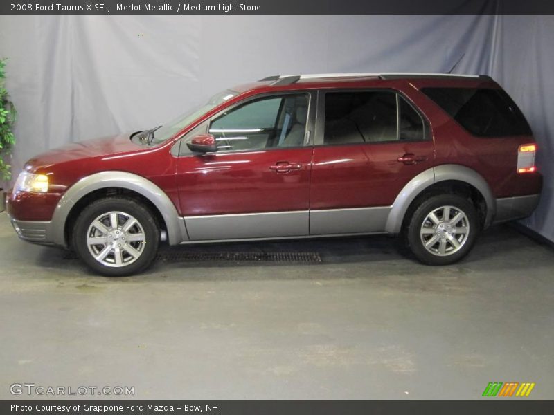 Merlot Metallic / Medium Light Stone 2008 Ford Taurus X SEL