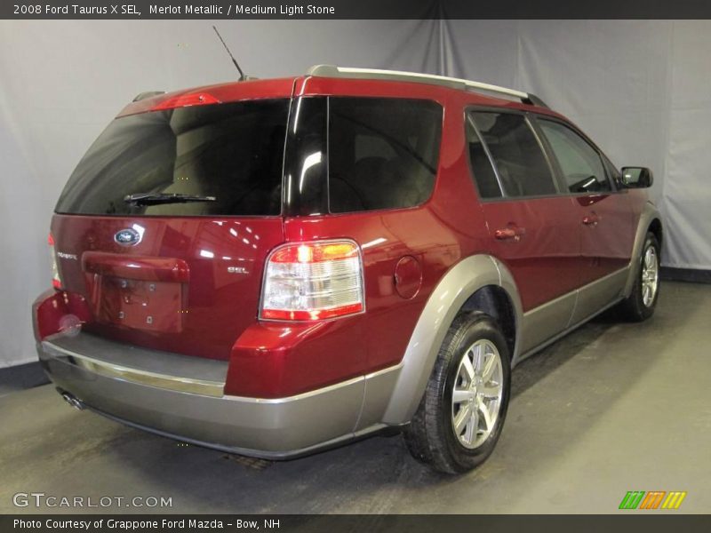 Merlot Metallic / Medium Light Stone 2008 Ford Taurus X SEL