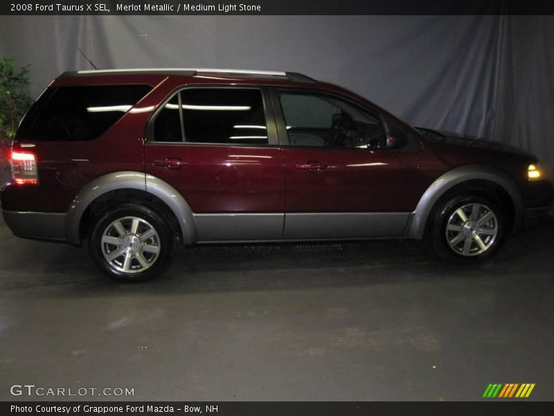 Merlot Metallic / Medium Light Stone 2008 Ford Taurus X SEL