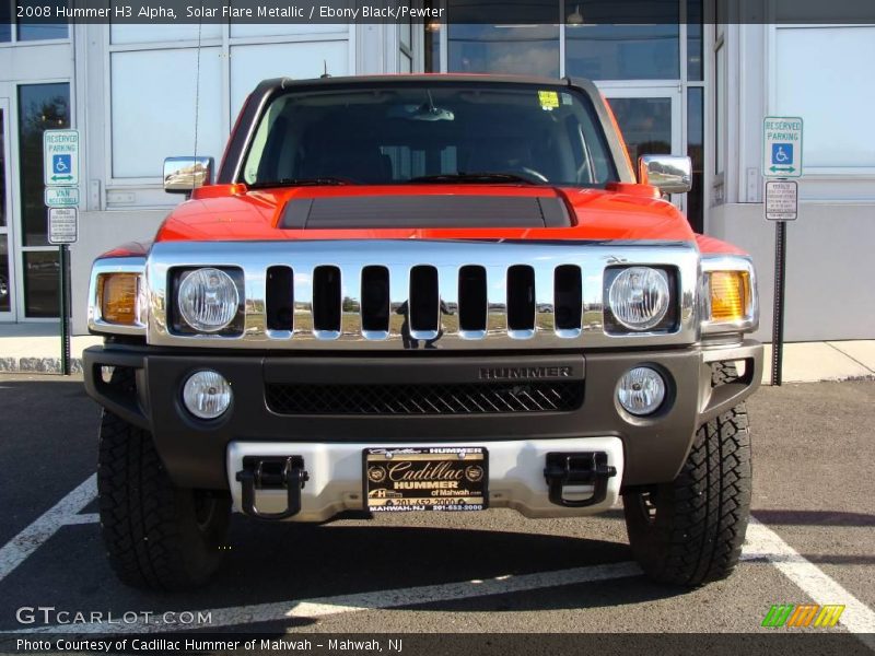 Solar Flare Metallic / Ebony Black/Pewter 2008 Hummer H3 Alpha