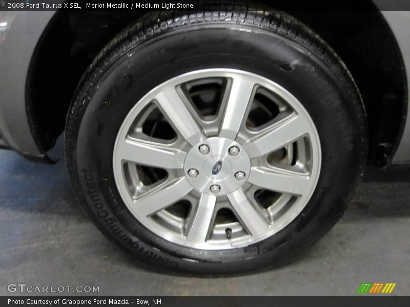 Merlot Metallic / Medium Light Stone 2008 Ford Taurus X SEL