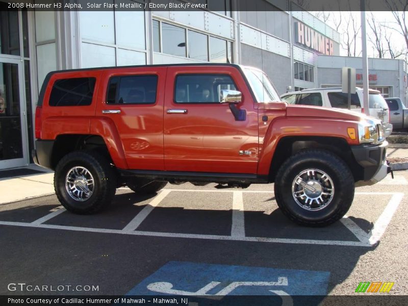 Solar Flare Metallic / Ebony Black/Pewter 2008 Hummer H3 Alpha