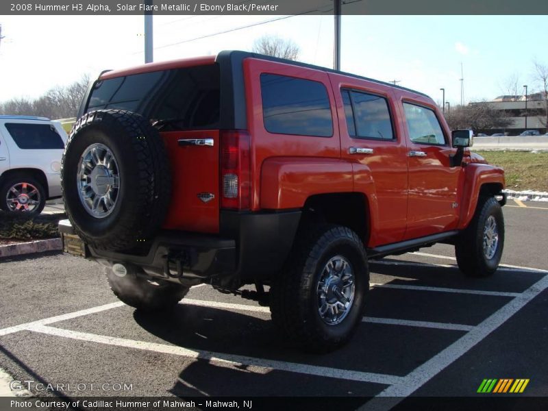 Solar Flare Metallic / Ebony Black/Pewter 2008 Hummer H3 Alpha
