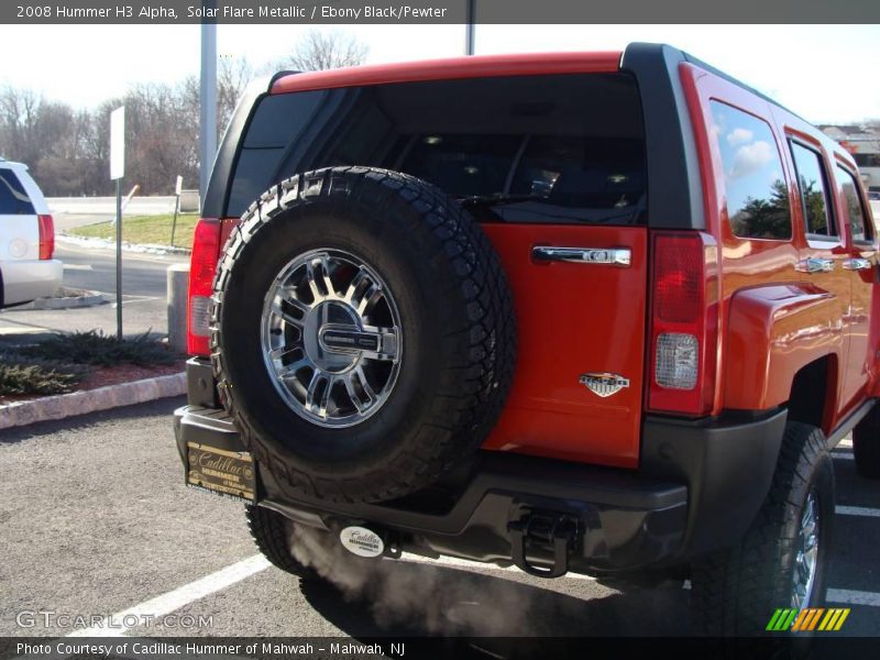 Solar Flare Metallic / Ebony Black/Pewter 2008 Hummer H3 Alpha