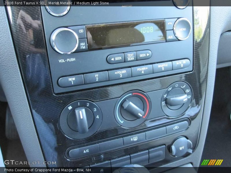 Merlot Metallic / Medium Light Stone 2008 Ford Taurus X SEL