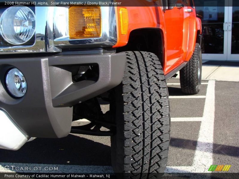 Solar Flare Metallic / Ebony Black/Pewter 2008 Hummer H3 Alpha