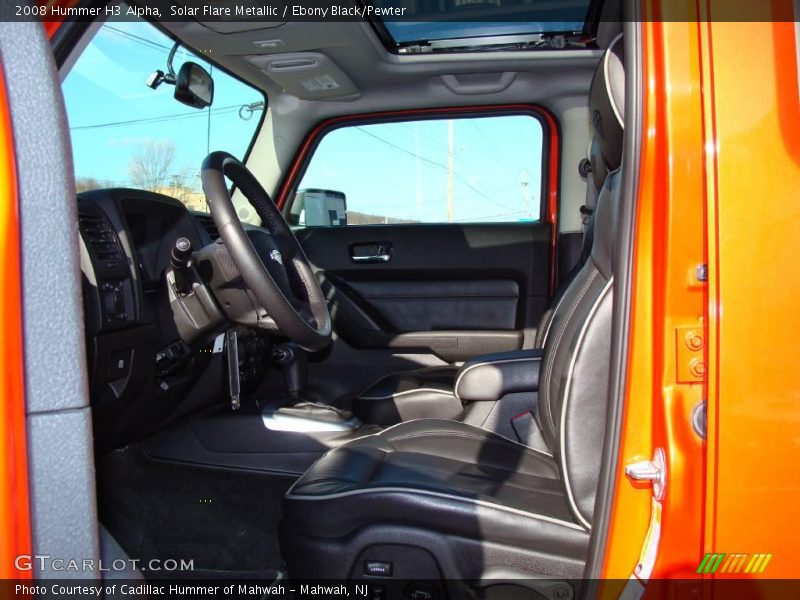 Solar Flare Metallic / Ebony Black/Pewter 2008 Hummer H3 Alpha