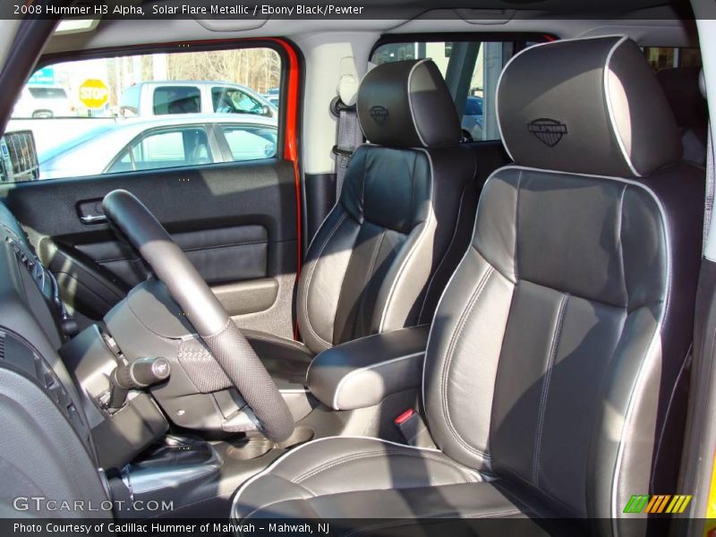 Solar Flare Metallic / Ebony Black/Pewter 2008 Hummer H3 Alpha