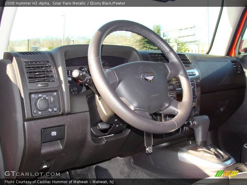 Solar Flare Metallic / Ebony Black/Pewter 2008 Hummer H3 Alpha