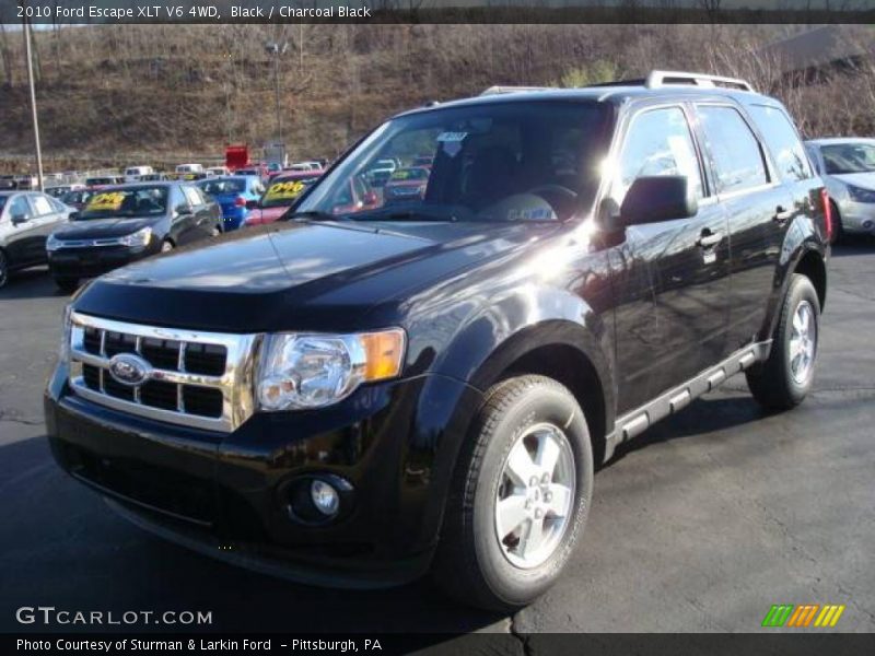 Black / Charcoal Black 2010 Ford Escape XLT V6 4WD