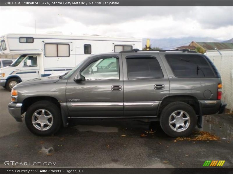 Storm Gray Metallic / Neutral Tan/Shale 2001 GMC Yukon SLT 4x4
