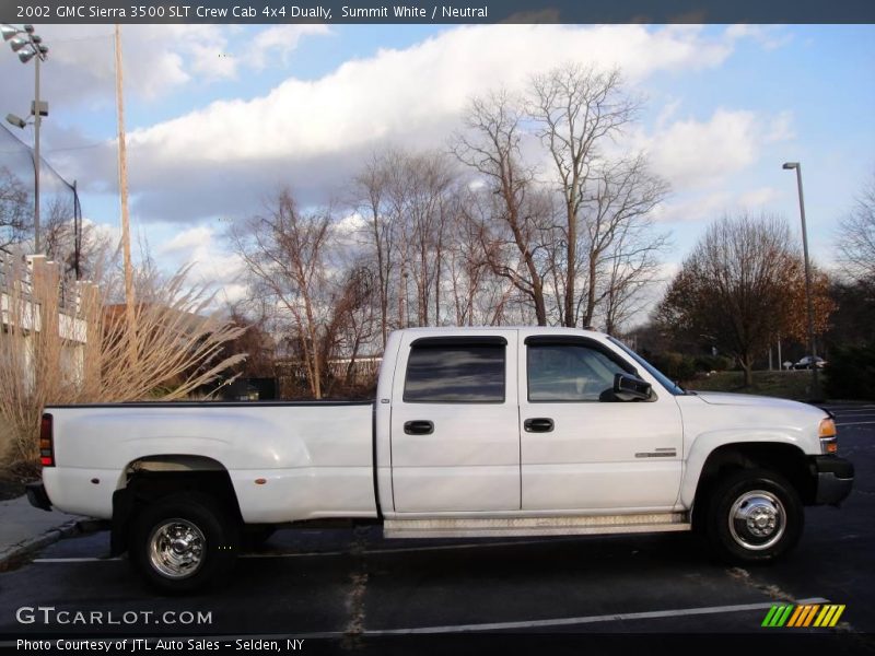 Summit White / Neutral 2002 GMC Sierra 3500 SLT Crew Cab 4x4 Dually