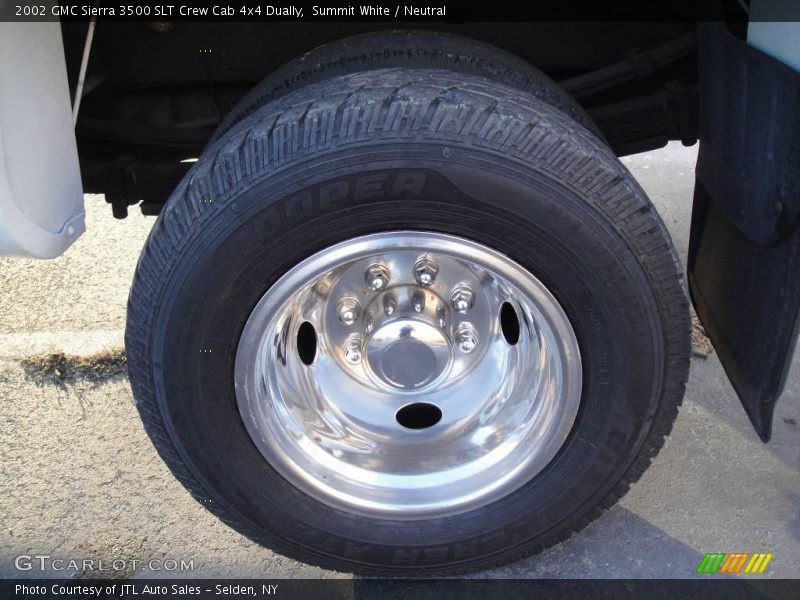 Summit White / Neutral 2002 GMC Sierra 3500 SLT Crew Cab 4x4 Dually