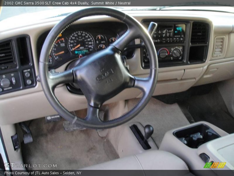 Summit White / Neutral 2002 GMC Sierra 3500 SLT Crew Cab 4x4 Dually