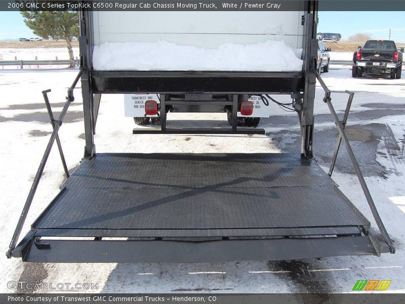 White / Pewter Gray 2006 GMC C Series TopKick C6500 Regular Cab Chassis Moving Truck