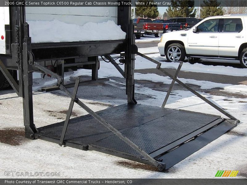 White / Pewter Gray 2006 GMC C Series TopKick C6500 Regular Cab Chassis Moving Truck
