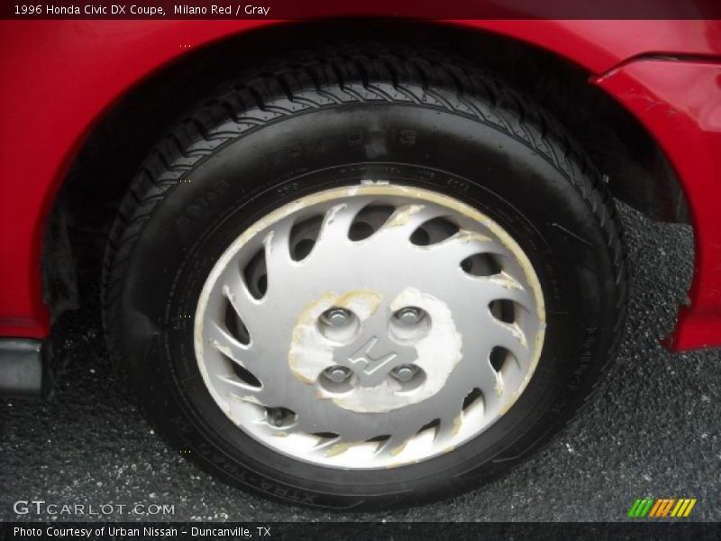 Milano Red / Gray 1996 Honda Civic DX Coupe