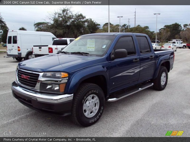 Superior Blue Metallic / Dark Pewter 2006 GMC Canyon SLE Crew Cab