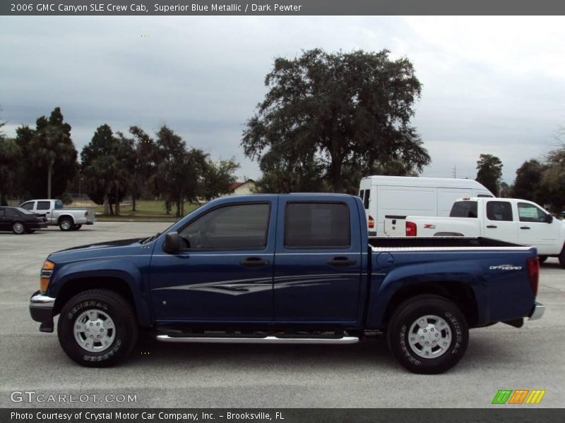 Superior Blue Metallic / Dark Pewter 2006 GMC Canyon SLE Crew Cab