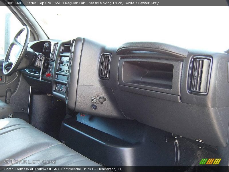 White / Pewter Gray 2006 GMC C Series TopKick C6500 Regular Cab Chassis Moving Truck