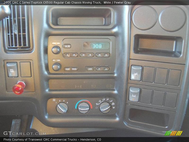 White / Pewter Gray 2006 GMC C Series TopKick C6500 Regular Cab Chassis Moving Truck