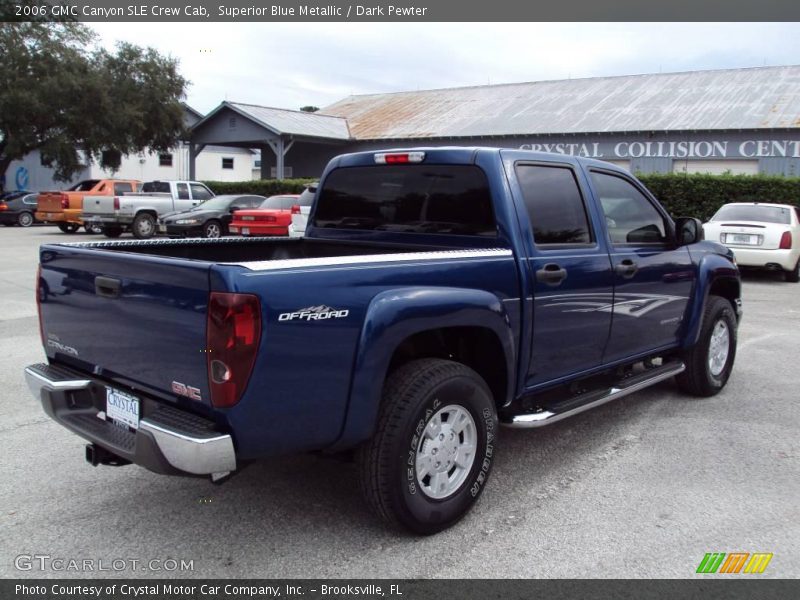 Superior Blue Metallic / Dark Pewter 2006 GMC Canyon SLE Crew Cab