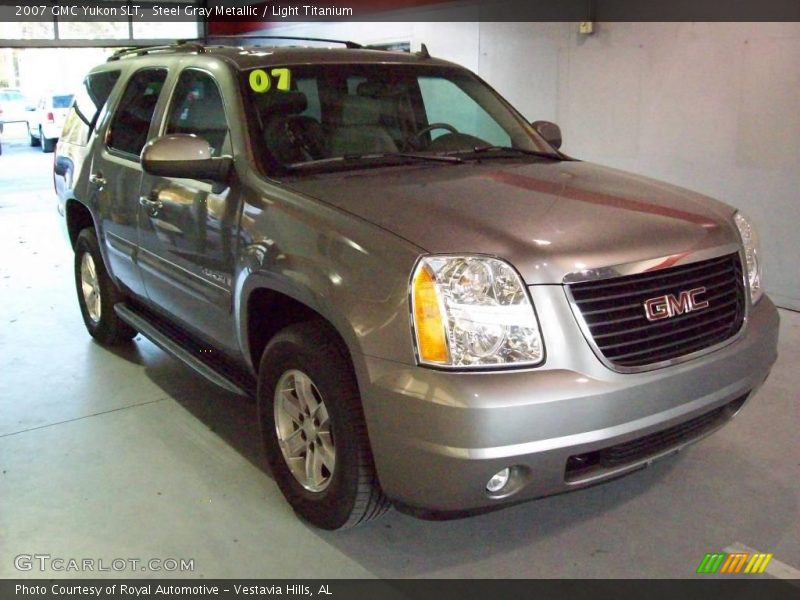 Steel Gray Metallic / Light Titanium 2007 GMC Yukon SLT