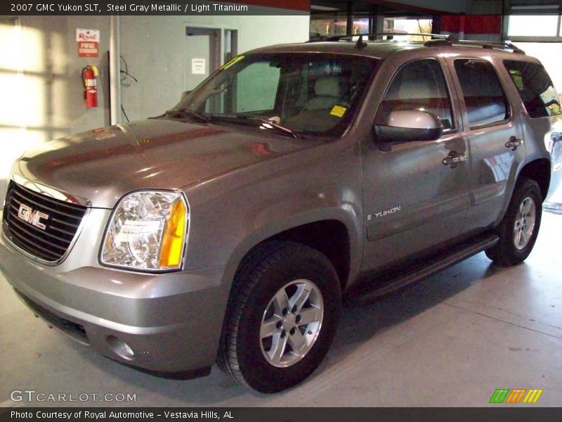 Steel Gray Metallic / Light Titanium 2007 GMC Yukon SLT