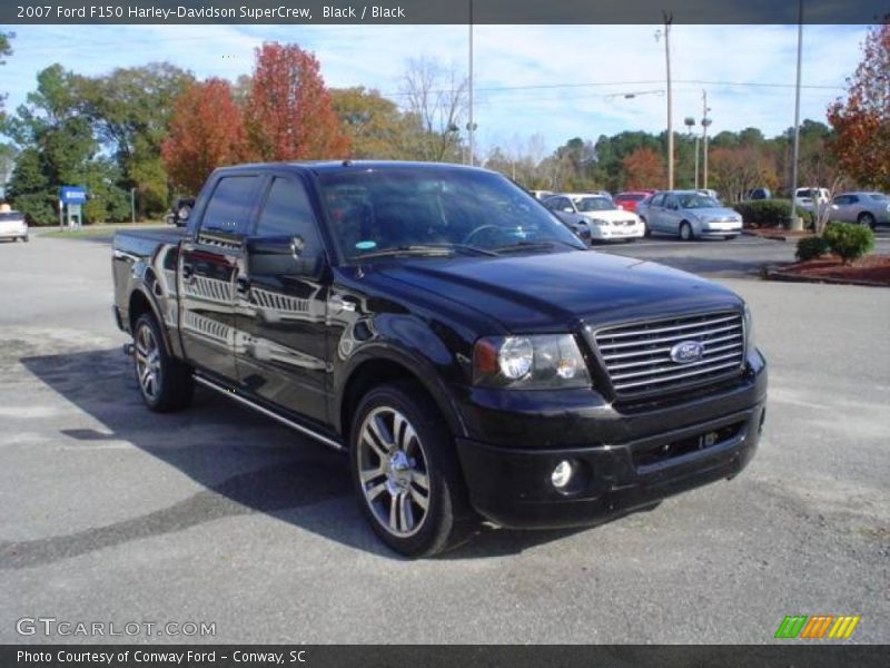 Black / Black 2007 Ford F150 Harley-Davidson SuperCrew