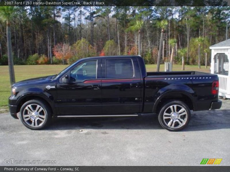 Black / Black 2007 Ford F150 Harley-Davidson SuperCrew