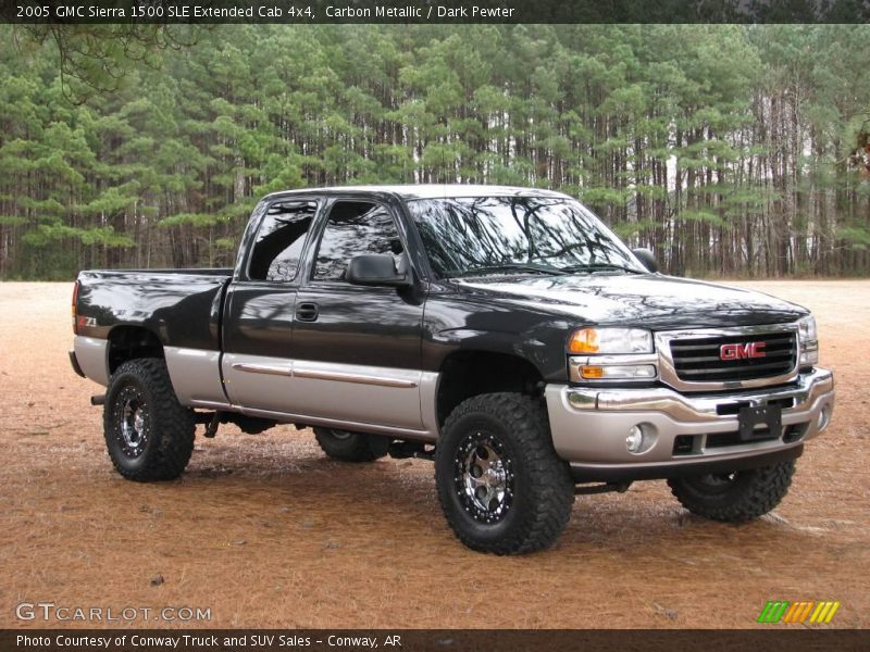 Carbon Metallic / Dark Pewter 2005 GMC Sierra 1500 SLE Extended Cab 4x4