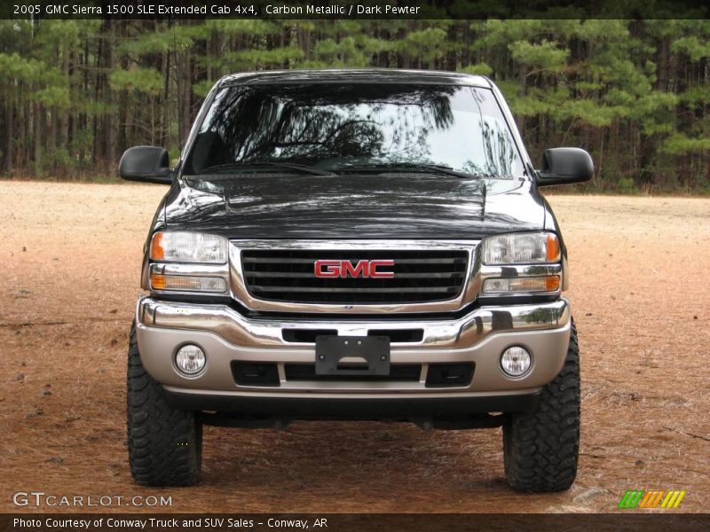 Carbon Metallic / Dark Pewter 2005 GMC Sierra 1500 SLE Extended Cab 4x4