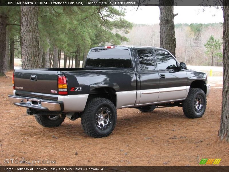 Carbon Metallic / Dark Pewter 2005 GMC Sierra 1500 SLE Extended Cab 4x4