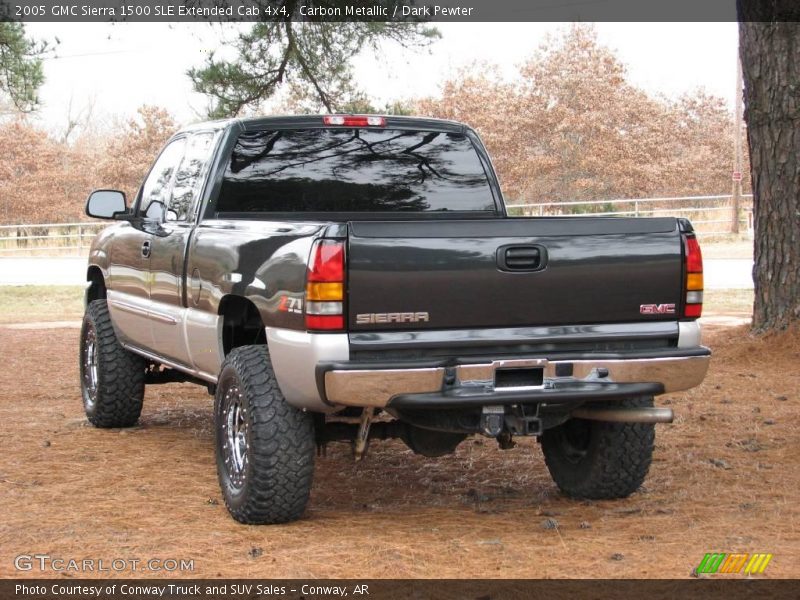 Carbon Metallic / Dark Pewter 2005 GMC Sierra 1500 SLE Extended Cab 4x4