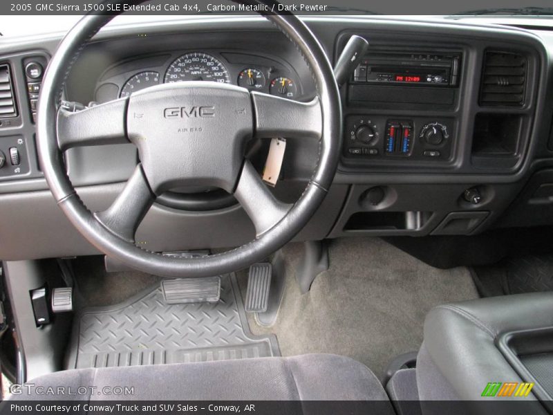 Carbon Metallic / Dark Pewter 2005 GMC Sierra 1500 SLE Extended Cab 4x4