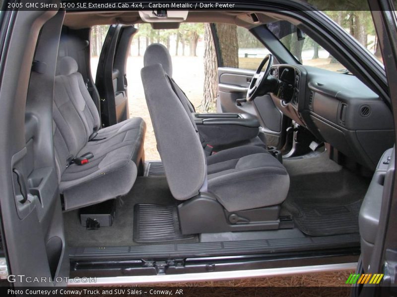Carbon Metallic / Dark Pewter 2005 GMC Sierra 1500 SLE Extended Cab 4x4