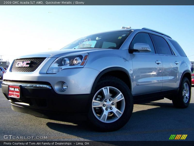 Quicksilver Metallic / Ebony 2009 GMC Acadia SLT AWD